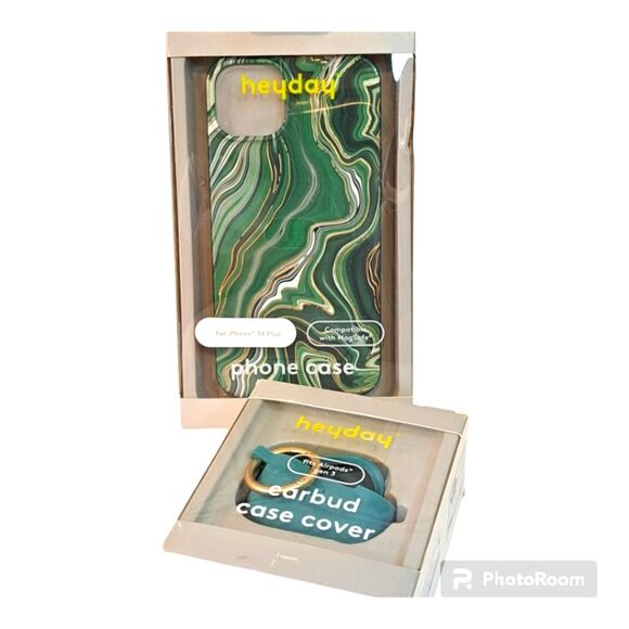 HEYDAY FOR IPHONE 14 PLUS PHONE CASE BUNDLE EARBUD CASE COVER NWT *Host Pick* - Picture 1 of 11